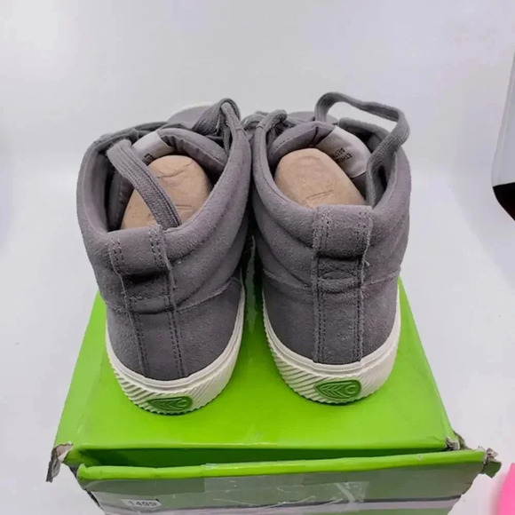 Cariuma Oca High Top Suede Sneaker Casual Shoes Lace-Up Gray Size 8 W / 6.5 M - Picture 5 of 6